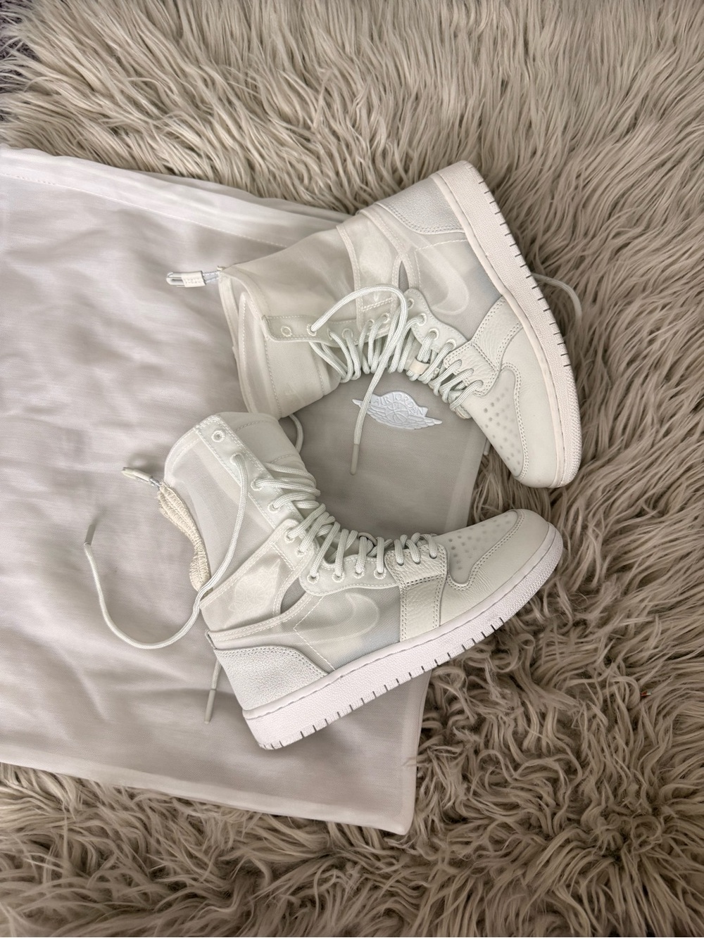 Jordan Women’s High-Top Sneakers in Off-White